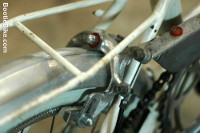 rack and rear brake caliper