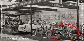 r a i show amsterdam 1964 showing porta cycle on display
