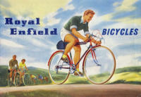 ad with young man riding through countryside