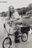 period photo of jenny hanley on raleigh rsw mark 3