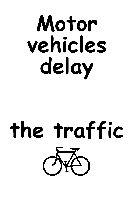 motor vehicles delay traffic image